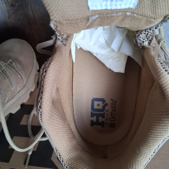 🔥 HQ Ortholite Waterproof Tactical Hiking Brown Outdoor Boots Sz.11.5 D - Picture 11 of 13